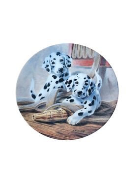 Vintage Knowles We've Been Spotted Dalmatian Puppies Collector Plate Lynn Kaatz